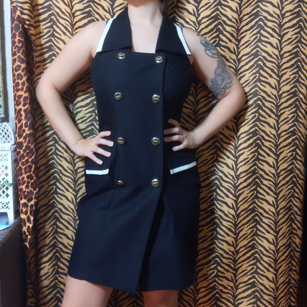 Vintage 1990s double breasted sailor's dress